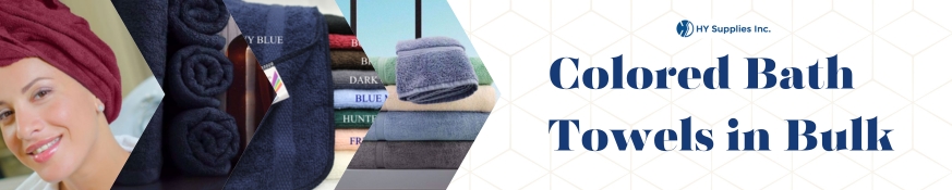 colored bath towels wholesale